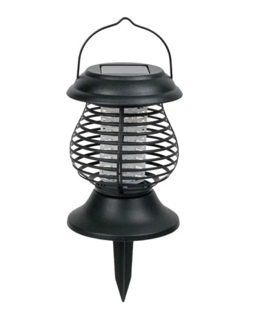 Felinar solar LED 2 in 1 anti insecte, UV si lumina alba, negru, Ø13.5x16 cm [4]