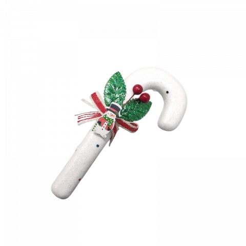 Produse art & craft-Lucru manual - Figurina baston cu fundita pentru activitati crafts,polistiren,17 cm