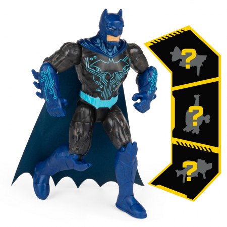 Figurina batman bat-tech articulata 10cm cu 3 accesorii surpriza [4]