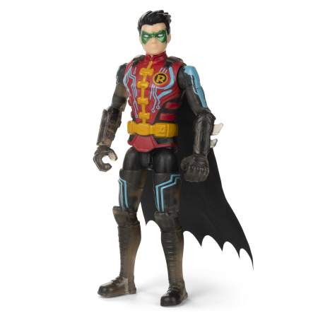 Figurina robin cu costum tech si articulata 10cm cu 3 accesorii surpriza [1]