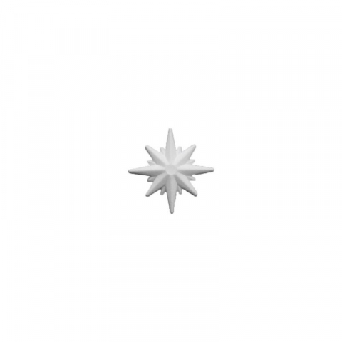 Produse art & craft-Lucru manual - Figurina roza vanturilor pentru activitati crafts,polistiren,ø10.5cm