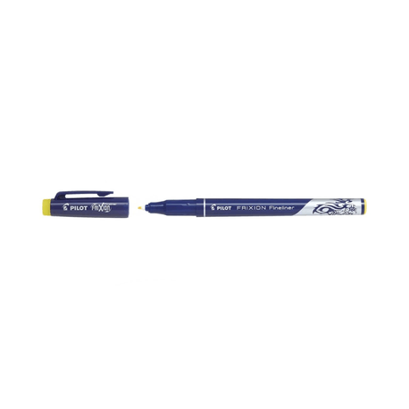 Linere - Fineliner Frixion Pilot 0.45 mm varf fin, galben