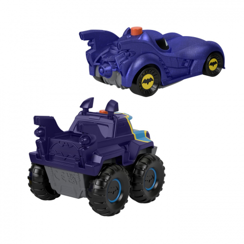 FISHER PRICE BATWHEELS SET 2 MASINUTE CU LUMINI SCARA 1:55 [5]