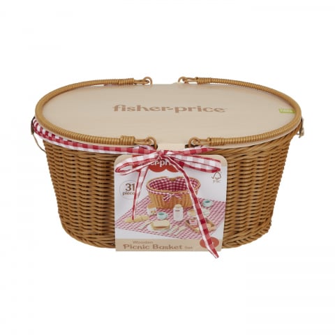 Jocuri in aer liber - FISHER PRICE COS DE PICNIC DE LEMN