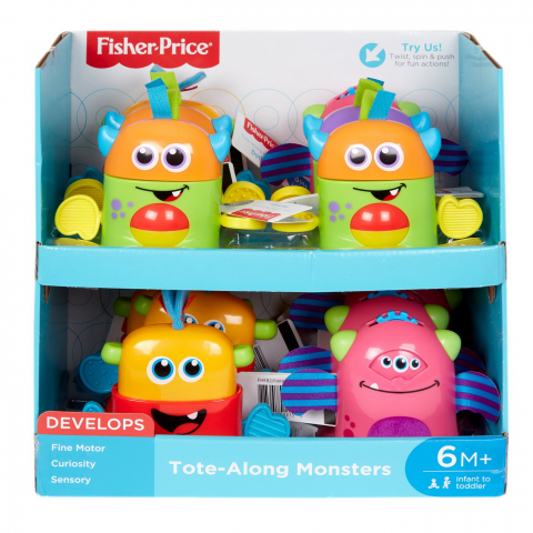 Jucarii de sortat si motricitate - FISHER PRICE HAIOSII SI MICUTII MONSTRI