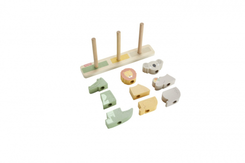 FISHER PRICE JOC DE STIVUIRE DIN LEMN CU ANIMALUTE [2]