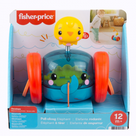 Jucarii interactive bebelusi - Fisher Price Jucărie de Tras Elefănțel 