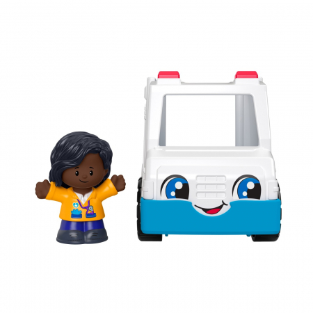 Fisher Price Little People - Vehicul Ambulanță 10cm  [2]