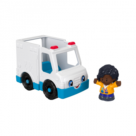 Fisher Price Little People - Vehicul Ambulanță 10cm  [4]