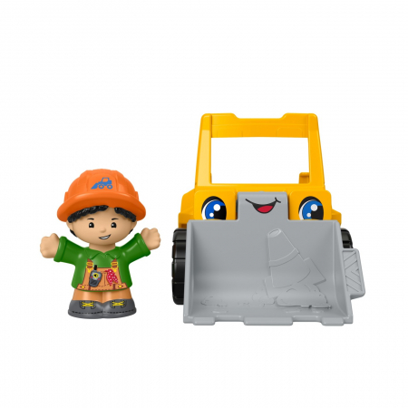 Fisher Price Little People - Vehicul Buldozer 10cm  [2]
