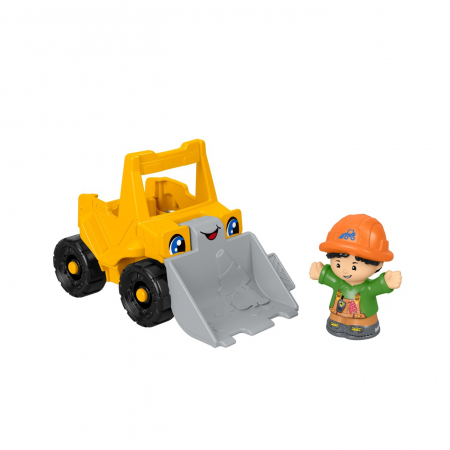 Fisher Price Little People - Vehicul Buldozer 10cm  [4]