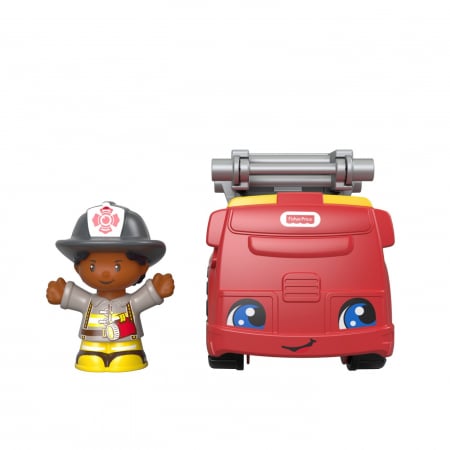 Fisher Price Little People - Vehicul Mașina de Pompieri 10cm [1]