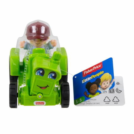Jocuri si articole copii - Fisher Price Little People - Vehicul Tractor 10cm 