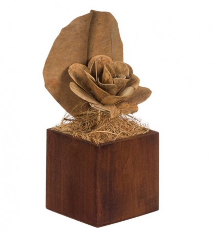 Floare uscata artificiala decorativa in ghiveci pentru interior [4]