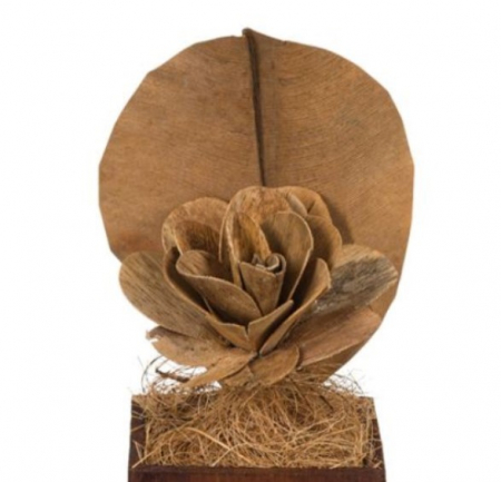Decoratiuni - Floare uscata artificiala decorativa in ghiveci pentru interior