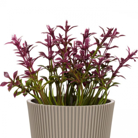 Flori mici colorate artificiale decorative in ghiveci de plastic [1]