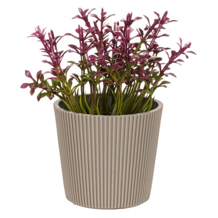 Flori si Plante artificiale - Flori mici colorate artificiale decorative in ghiveci de plastic