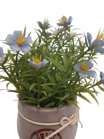 Floricele artificiale decorative in ghiveci ceramic Sweet home [1]