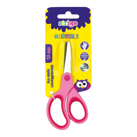 Foarfecă Strigo 13 cm copii, roz/albastru [1]