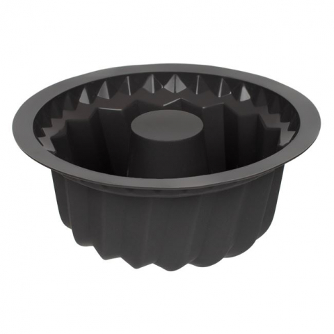 Forme Silicon pentru prăjituri,brioșe și jeleuri - Forma de copt din silicon,gri antracit,22x9 cm