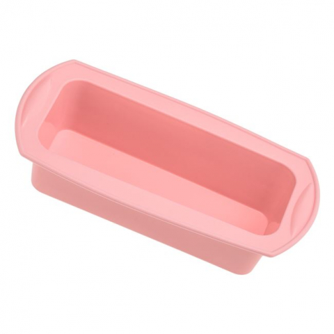 Forme Silicon pentru prăjituri,brioșe și jeleuri - Forma de copt pentru chec din silicon,roz,27x14x6 cm