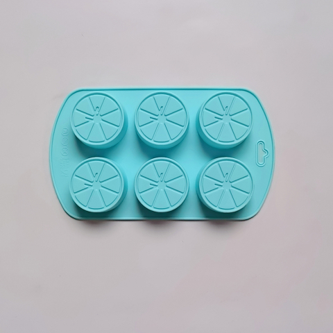 Forma din silicon pentru bomboane, forma rotunda, 6 alveole,diverse culori,19x11x1.8 cm [5]