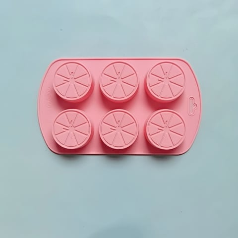 Forma din silicon pentru bomboane, forma rotunda, 6 alveole,diverse culori,19x11x1.8 cm [2]