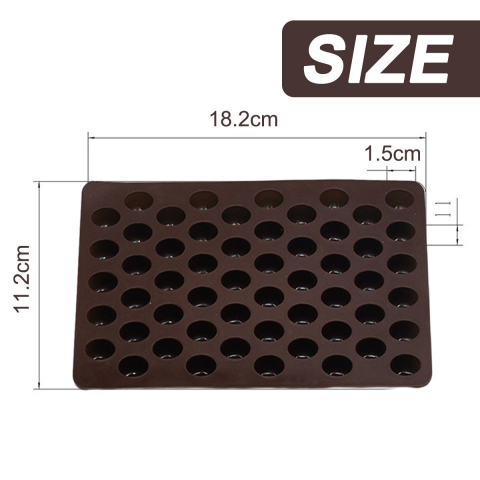 Forma din silicon pentru bomboane, model boabe de cafea, 18x11x1 cm [1]