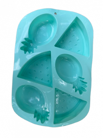 Forma din silicon pentru briose si biscuiti, forma ananas, 6 alveole,26x17x3 cm [1]