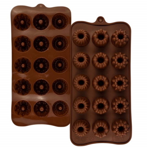 Forma din silicon pentru jeleuri si bomboane, 15 alveole,21x10 cm [1]