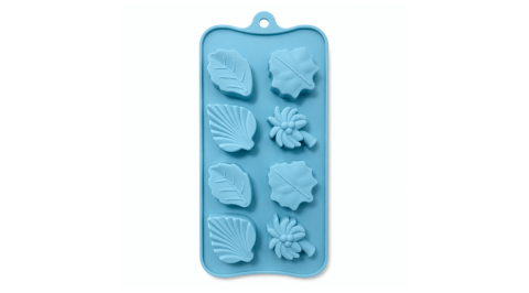 Forma din silicon pentru jeleuri si bomboane, design frunze,8 alveole,21x10 cm [1]