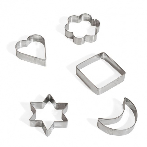 Articole pentru Craciun - Forme metalice pentru biscuiti,5 bucati/set