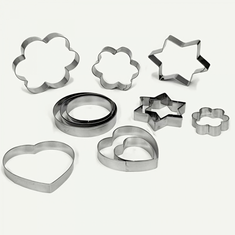 Forme metalice pentru fursecuri,4 modele,12 bucati/set [3]