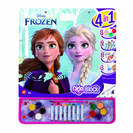 Jocuri si articole copii - Frozen 2 Set Desen Giga Block 4 în 1 