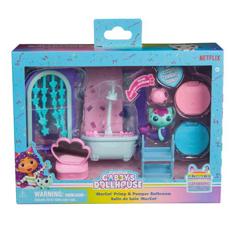 Vehicule și mașinuțe - GABBYS DOLLHOUSE CAMERA DELUXE BAIA LUI MERCAT
