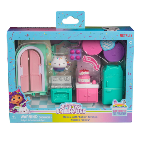 Vehicule și mașinuțe - GABBYS DOLLHOUSE CAMERA DELUXE BUCATARIA LUI CAKEY