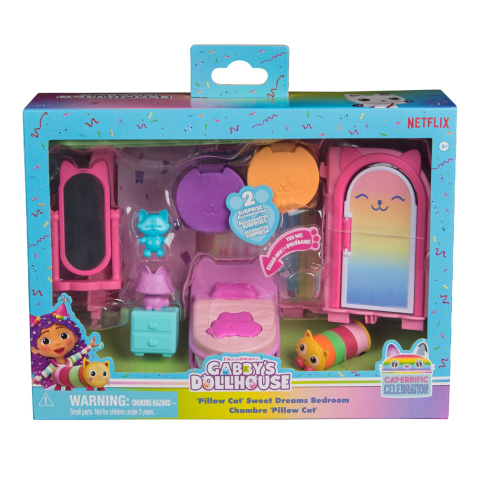 Vehicule și mașinuțe - GABBYS DOLLHOUSE CAMERA DELUXE DORMITORUL LUI PILLOW CAT