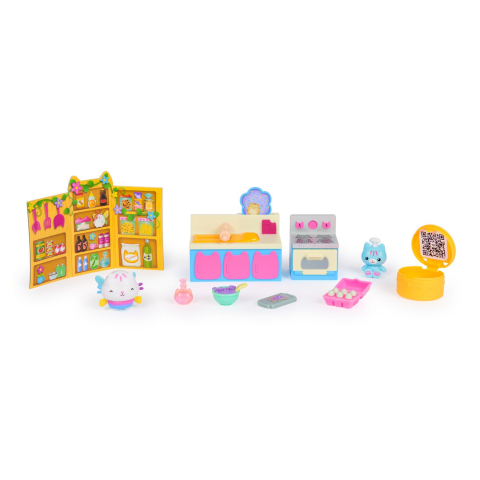 GABBYS DOLLHOUSE FAIRYLANDIA SET DE JOACA BUCATARIA MAGICA A PISICII CAKEY CU FIGURINE SI ACCESORII [2]
