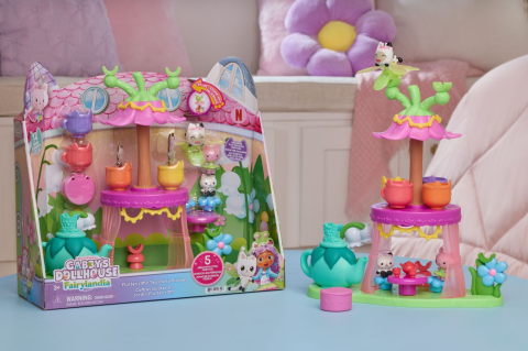 GABBYS DOLLHOUSE FAIRYLANDIA SET DE JOACA PETRECERE CU CEAI CU FIGURINE SI ACCESORII [2]