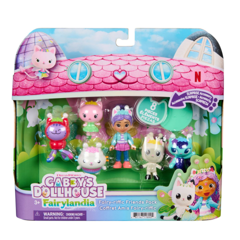 Figurine cu eroi si personaje - GABBYS DOLLHOUSE FAIRYLANDIA SET DE JOACA PRIETENII CU FIGURINE SI ACCESORII