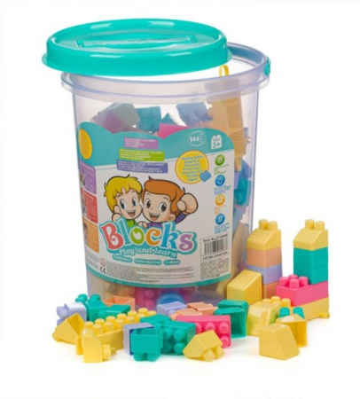 Lego Friends - Galetusa cu cuburi de construit in culori pastelate-144 piese