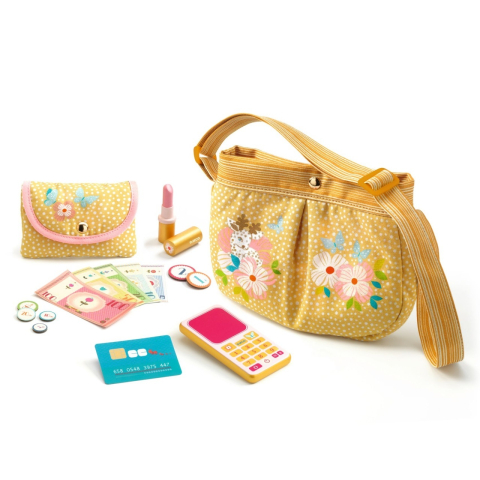 Geanta din bumbac cu accesorii, Djeco [2]