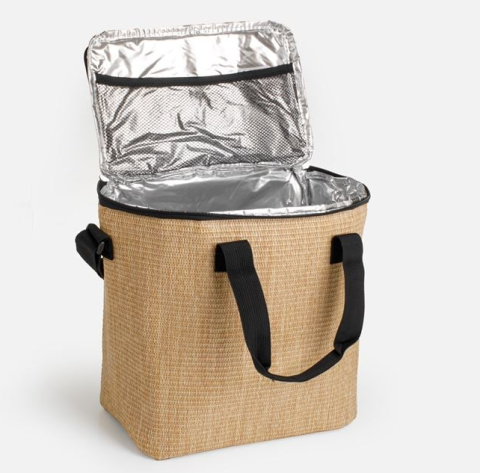 Geanta termoizolanta pentru alimente si bauturi, din paie, 15L, 28x18x30 cm [1]