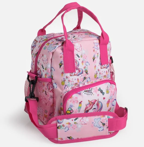 Geanta termoizolanta pentru alimente si bauturi, imprimeu unicorn,21x14x27 cm, 9L [0]
