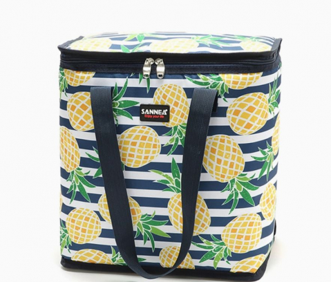 Geanta termoizolanta pentru alimente si bauturi,model ananas,22 litri,32x20x35 cm [1]