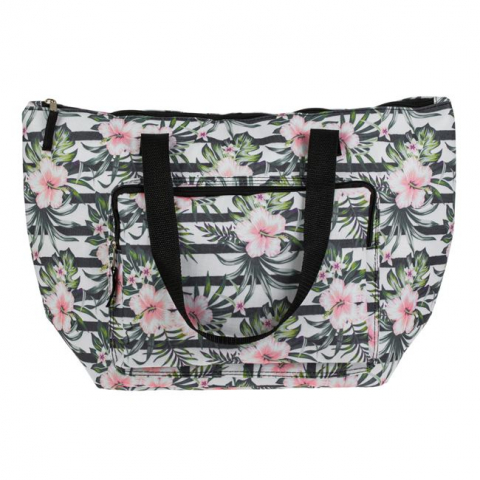 Geanta termoizolanta pentru alimente si bauturi,model flori,15 litri,49x18x32 cm [2]