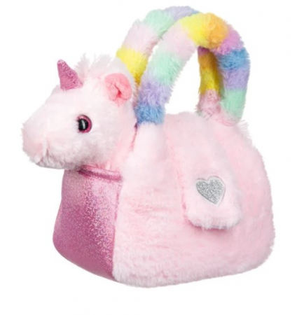 Geantă de plus pentru fetițe cu Unicorn inclus, Roz [1]