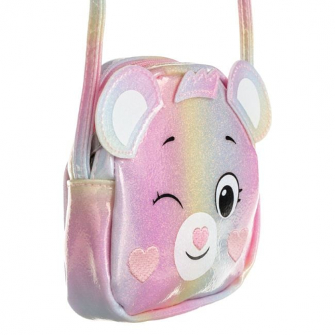 Gentuta pentru fetite , design ursulet, roz, 14x4x14 cm [2]