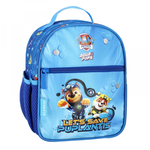 Ghiozdane Gradinita - Ghiozdan baieti Paw Patrol pentru gradinita,1 compartiment, albastru,22x10x26 cm
