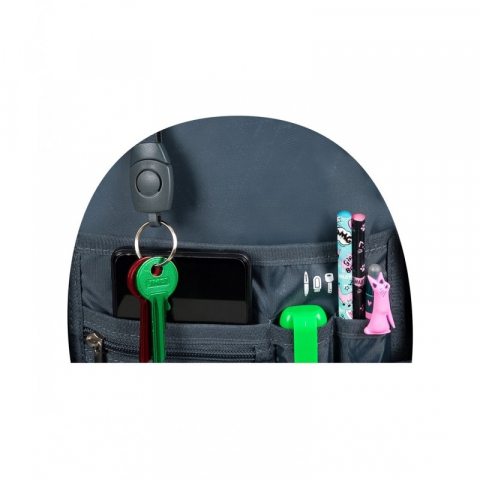 Ghiozdan Black Cats pentru scoala,4 compartimente, negru, 32x21x43 cm [4]